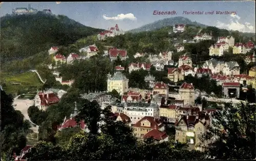 Ak Lutherstadt Eisenach in Thüringen, Wartburg, Mariental