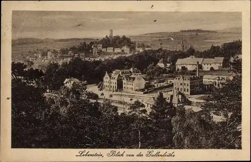 Ak Bad Lobenstein Thüringen, Blick von der Gallenleite