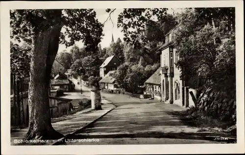Ak Schierke Wernigerode im Harz, In Unterschierke