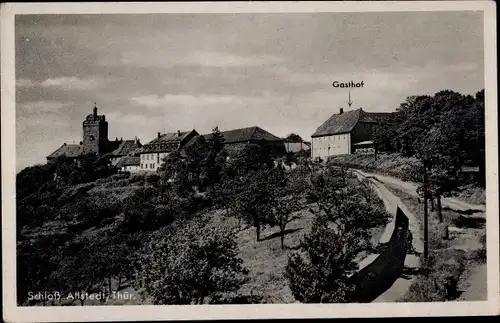 Ak Allstedt in Sachsen Anhalt, Schloss, Gasthof