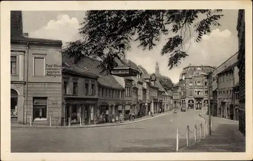 Ak Lutherstadt Eisleben, Hallesche Straße