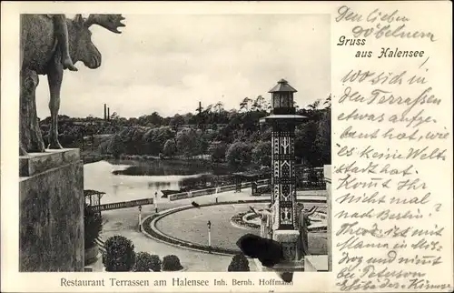 Ak Berlin Wilmersdorf Halensee, Restaurant Terrassen am Halensee