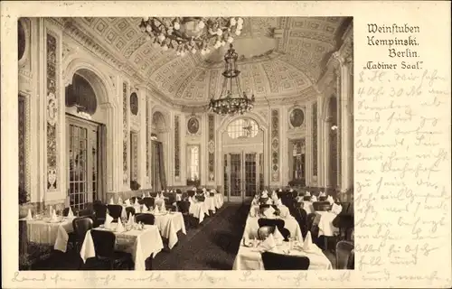 Ak Berlin, Weinstuben Kempinski, Cadiner Saal