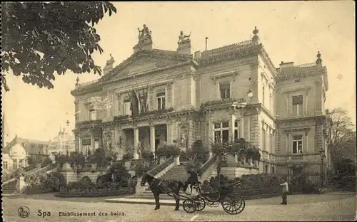 Ak Spa Wallonien Lüttich, Etablissement des Bains