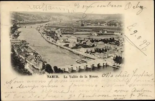 Ak Namur Wallonien, La Vallee de la Meuse