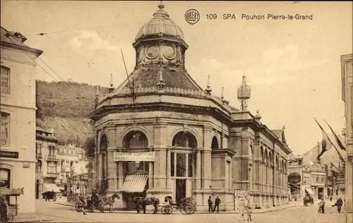 Ak Spa Wallonien Lüttich, Pouhon Pierre le Grand