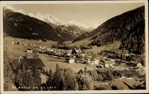 Ak Sankt Anton am Arlberg Tirol, Totalansicht