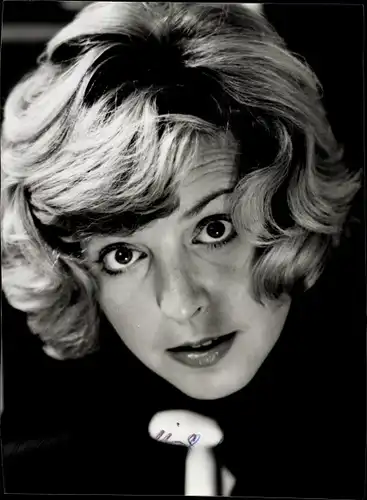 Foto Schauspielerin Marie Luise Marjan, Portrait, Autogramm