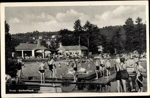 Ak Pirna an der Elbe, Geibeltbad