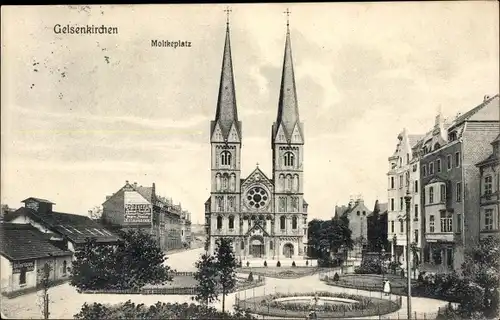 Ak Gelsenkirchen im Ruhrgebiet, Marktplatz