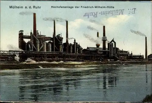 Ak Mülheim an der Ruhr, Hochofenanlage der Friedrich-Wilhelm-Hütte