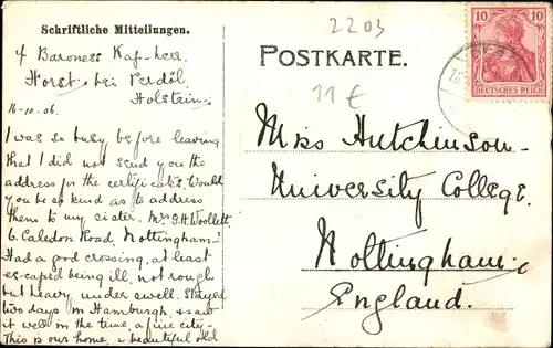 Ak Horst in Holstein, Villa, Teich