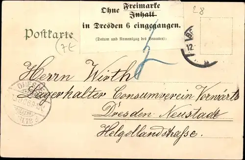 Ak Bremerhaven, Marktplatz, Denkmal