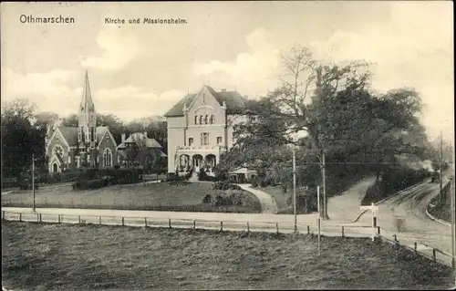 Ak Hamburg Altona Othmarschen, Kirche, Missionsheim