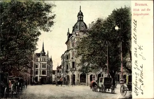 Ak Hansestadt Bremen, Blick auf die Sögestraße