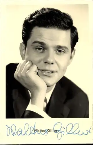 Ak Schauspieler Walter Giller, Portrait, Autogramm