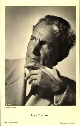 Ak Schauspieler und Bergsteiger Luis Trenker, Portrait