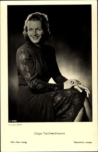 Ak Schauspielerin Olga Tschechowa, Portrait