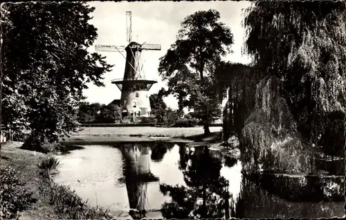 Ak Leiden Südholland Niederlande, Molen De Valk