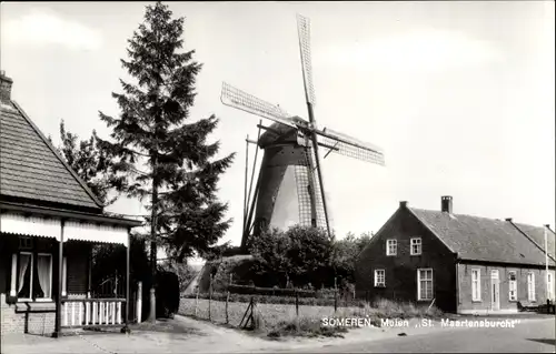 Ak Someren Nordbrabant, Molen St. Maartensburcht