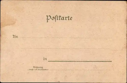 Kleeblatt Litho Trachten aus Baden, Renchtäler, Markgräflerin