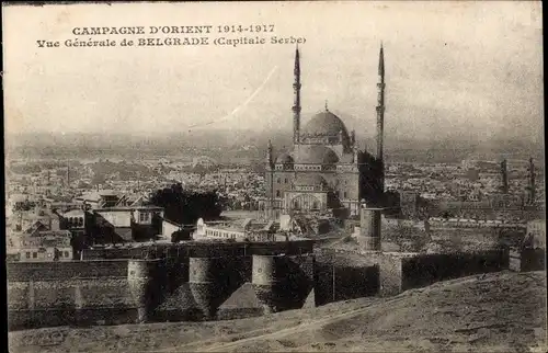 Ak Beograd Belgrad Serbien, Vue Generale, Campagne d'Orient 1914-1917