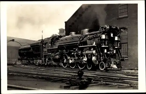 Foto Ak US Amerikanische Eisenbahn, Chesapeake & Ohio Railroad, Super Pacific, Dampflok