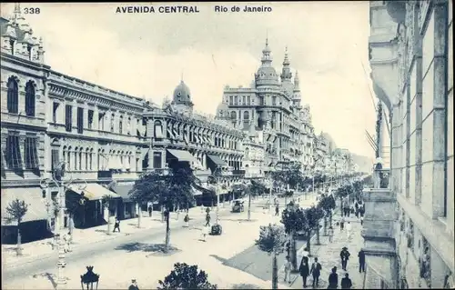 Ak Rio de Janeiro Brasilien, Avenida Central