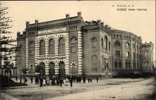 Ak Cádiz Andalusien, Gran Teatro