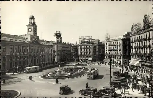 Ak Madrid Spanien, Puerta del Sol