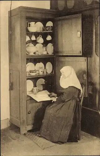 Ak Mont Saint Amand Sint Amandsberg Gent Ostflandern, Begijnhof, Schapraai