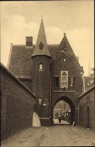 Ak Mont Saint Amand Sint Amandsberg Gent Ostflandern, Begijnhof, Ingangpoort, Zuid