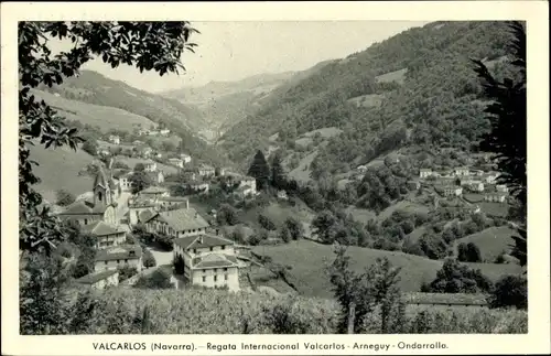 Ak Luzaide Valcarlos Navarra Spanien, Regata Internacional Valcarlos Arneguy Ondarrolla, Panorama