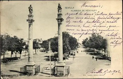 Ak Sevilla Andalusien, Alameda de Hercules
