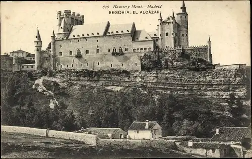 Ak Segovia Kastilien und Leon, El Alcazar