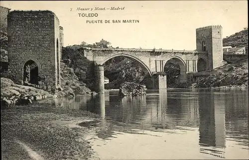 Ak Toledo Kastilien La Mancha Spanien, Puente de San Martin