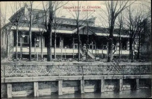 Ak Klein Glienicke Potsdam in Brandenburg, Gasthaus Bürgers Hof