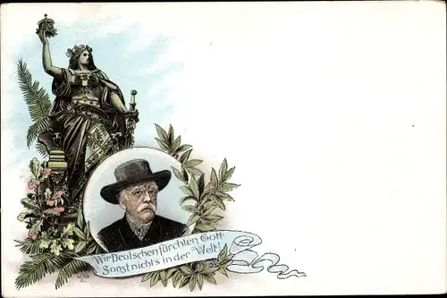 Litho Fürst Otto von Bismarck, Portrait, Germania