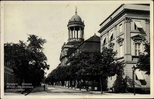 Ak Potsdam in Brandenburg, Großes Militär Waisenhaus, Lindenstraße