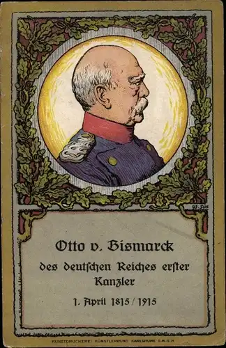 Künstler Ak Fürst Otto von Bismarck, Portrait