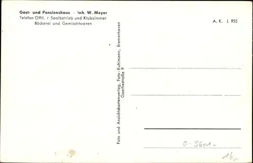 Ak Eilstorf Walsrode im Heidekreis, Kriegerdenkmal, Volksschule, Gasthaus W. Meyer
