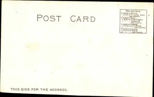 Künstler Ak Red Star Line, Dampfer im Hafen, Antwerpen Dover New York