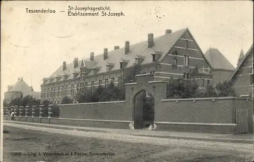 Ak Tessenderloo Tessenderlo Flandern Limburg, St. Josephsgesticht, Etablissement St. Joseph