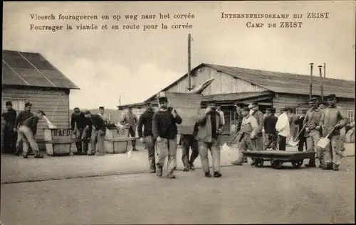 Ak Zeist Utrecht Niederlande, Inerneeringskamp, Internierungslager, Soldaten