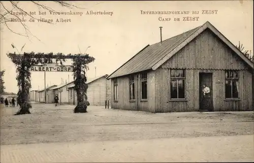 Ak Zeist Utrecht Niederlande, Inerneeringskamp, Albertsdorp, Internierungslager