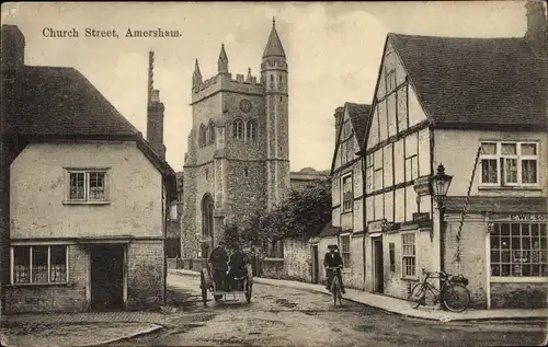 Ak Amersham Buckinghamshire England, Church Street