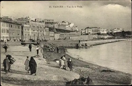 Ak Tanger Marokko, Vue de la Rade