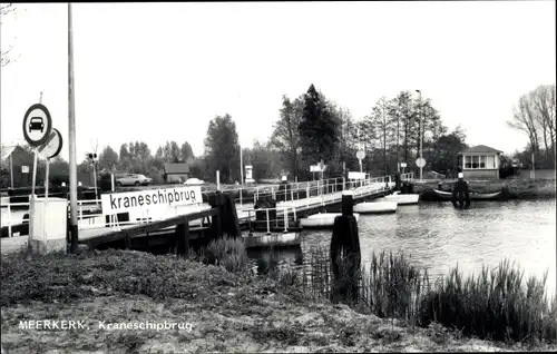 Ak Meerkerk Südholland, Kraneschipbrug