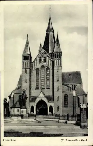 Ak Ginneken en Bavel Nordbrabant, St. Laurentius Kerk
