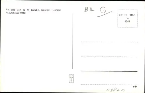 Ak Gemert Bakel Nordbrabant Niederlande, Paters van de H. Geest Kasteel